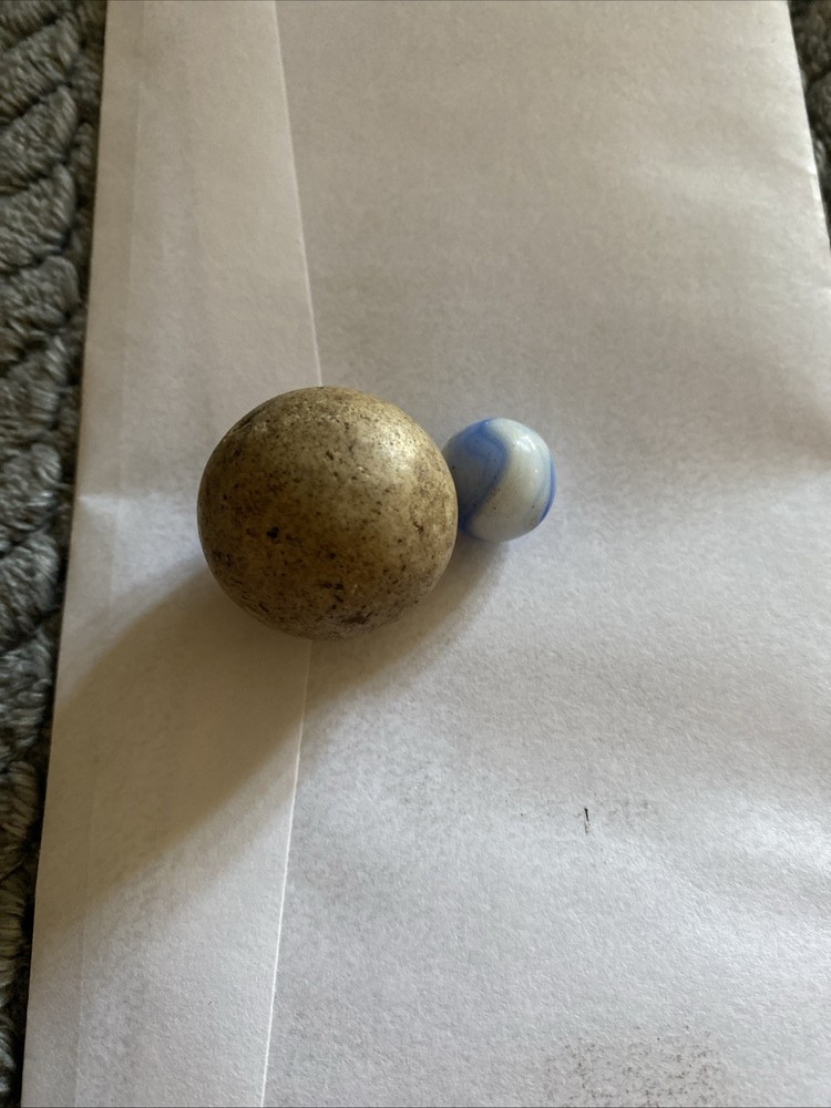 Marble-Indian/clay Like Stone,Log Roller/Oversize Marble/Authenic
