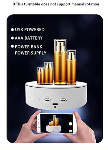 Electric Motorized Rotating Display Stand for Photography Product Display