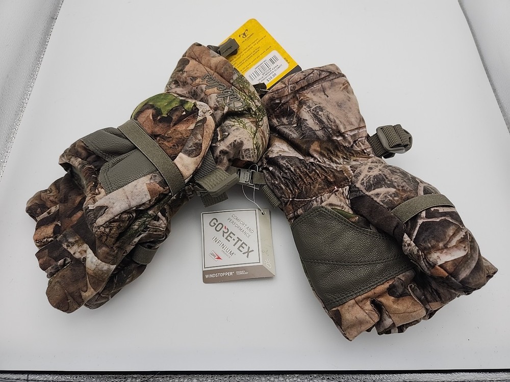 Cabelas GORE-TEX Shooting Gloves Glomitts Windstopper Size Medium