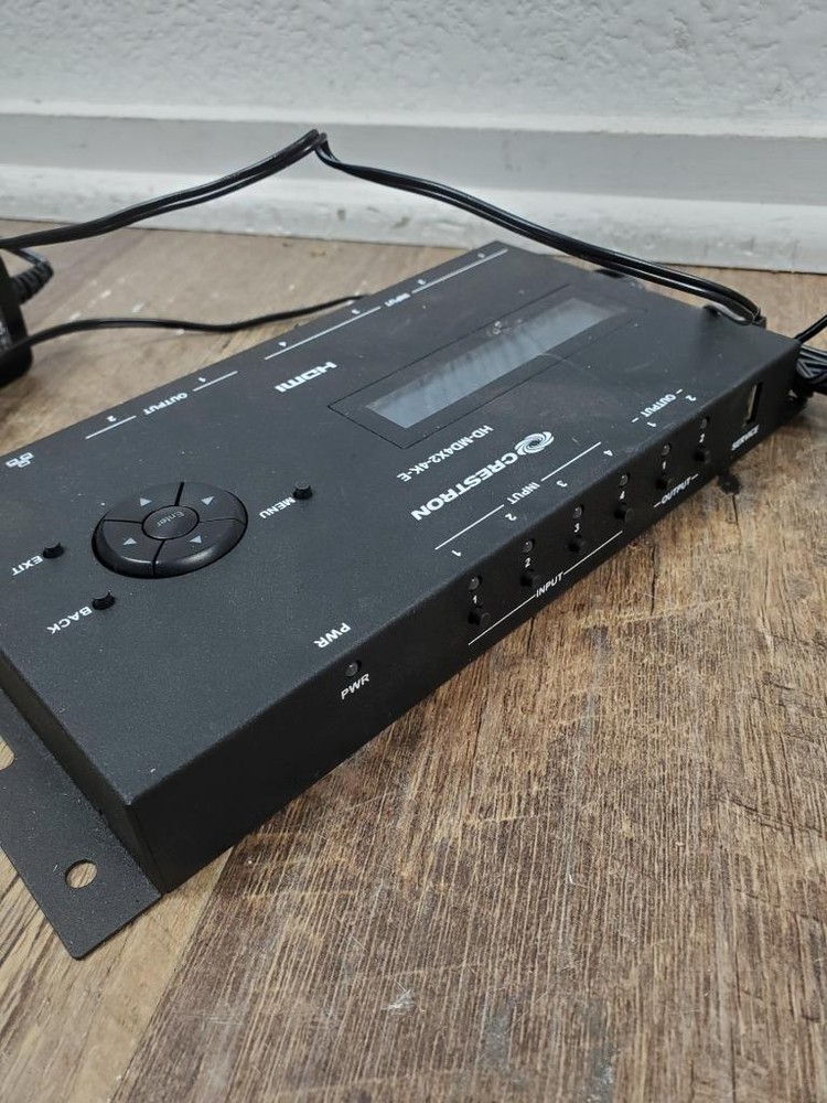 D97 ♻ Crestron HD-MD4x2-4k-E HDMI Switcher With Power Adapter ♻