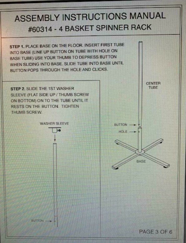 4 Basket Display Wire Floor Tier Spinner Rack Dump Bin Retail Merchandising 63"