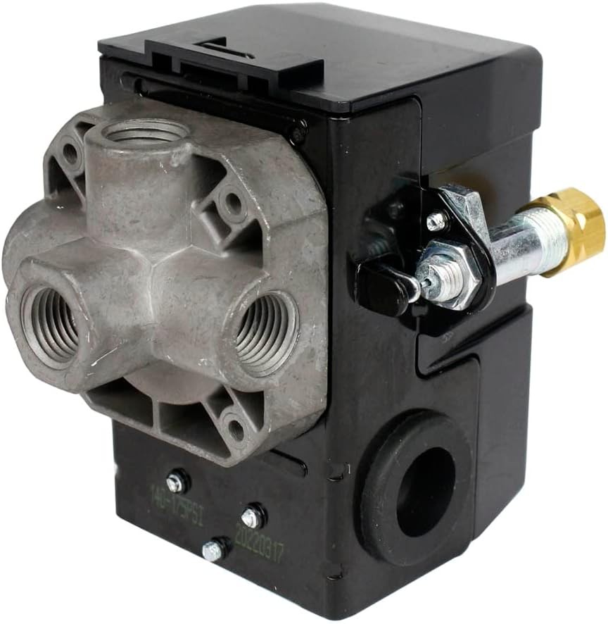 LF10-4H Air Compressor Pressure Switch 4-Port Replacement Part 140-175 PSI 20A