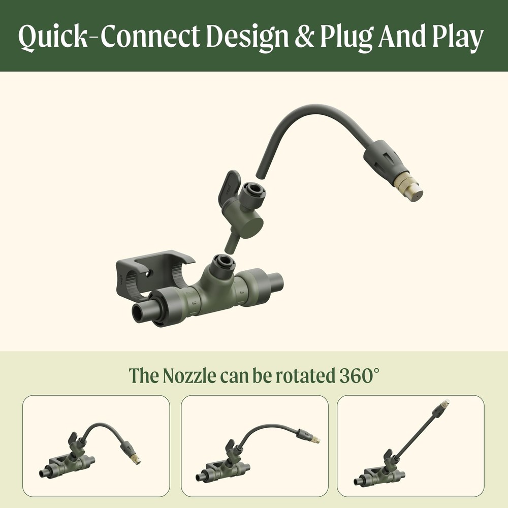 Vego Garden Drip Irrigation System Kit for Raised Beds - Efficient Watering