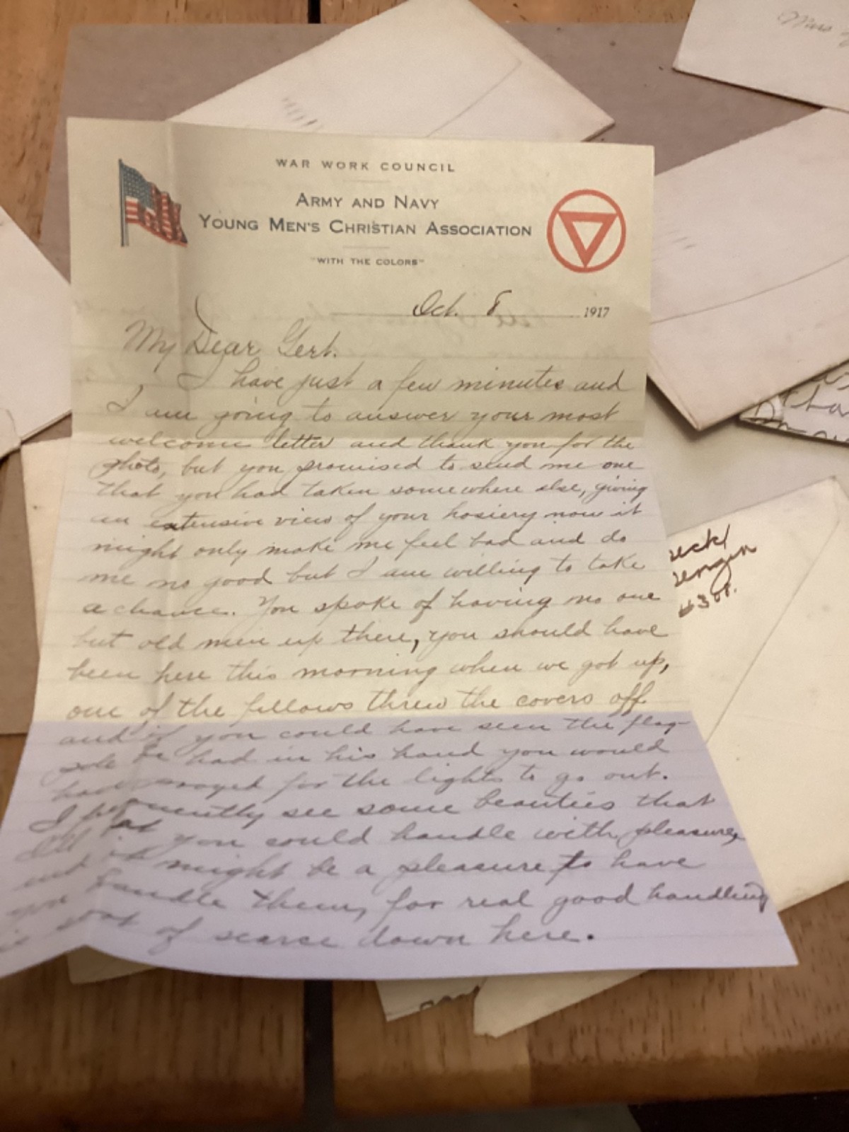 50 WW1 letters to Philadelphia from Camp Hancock,Ga,Lt Armitage Corp Beck.PA Uni