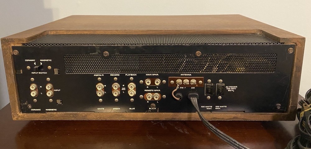 General Electric C751g Solid State Stereo Receiver TESTED WORKS!! - Missing Foot