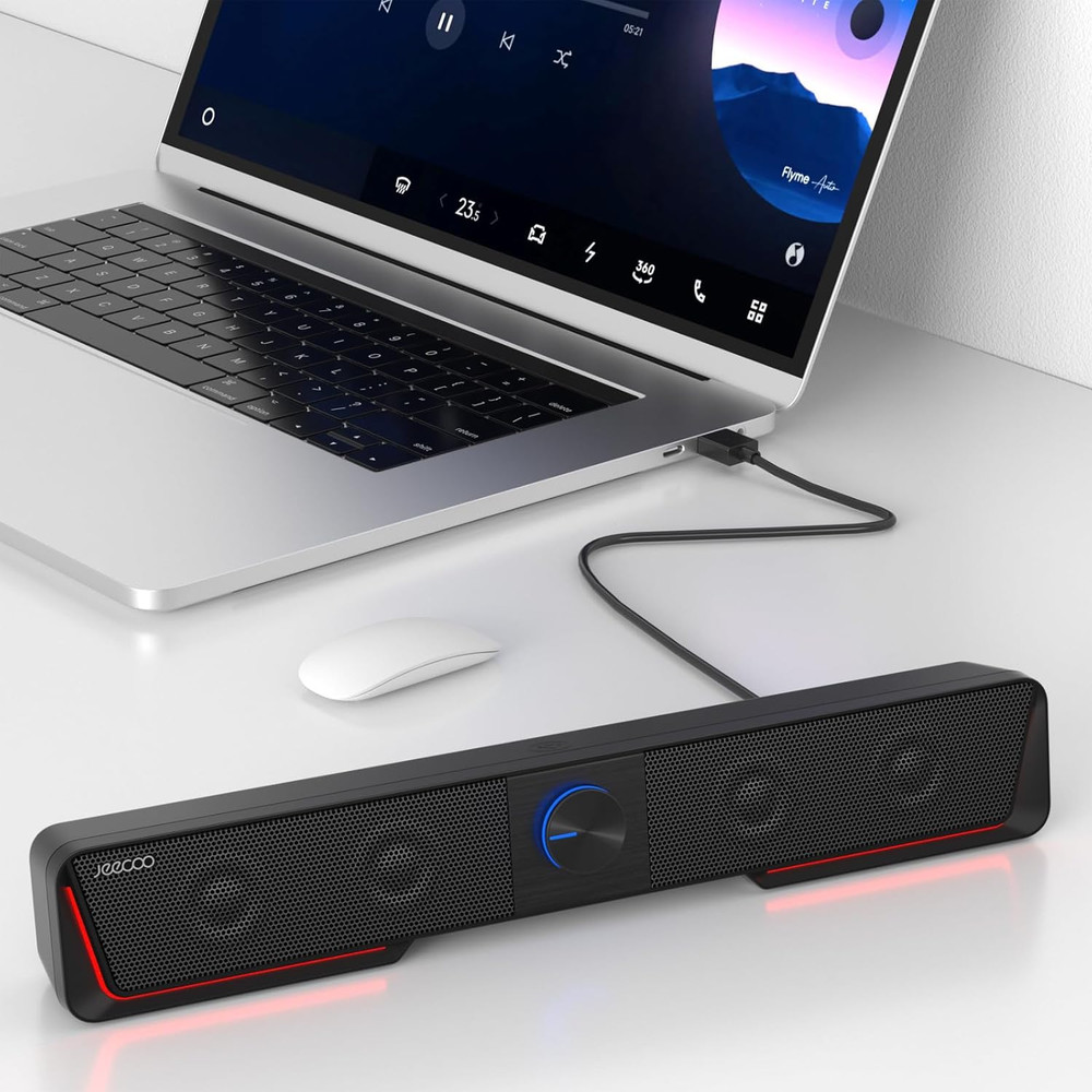 A40 Bluetooth Computer Speakers with Clear Sound, USB Plug & Play PC Speakers