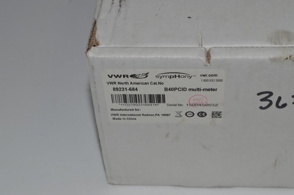 VWR symPHony B40PCID multi-meter Benchtop Meter--New (BLT18)