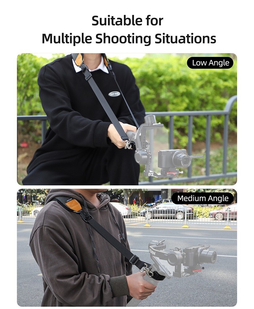 High Grade Handheld Gimbal Stabilizer Neck Shoulder Strap Dual Hook(Bulk 3 Sets)