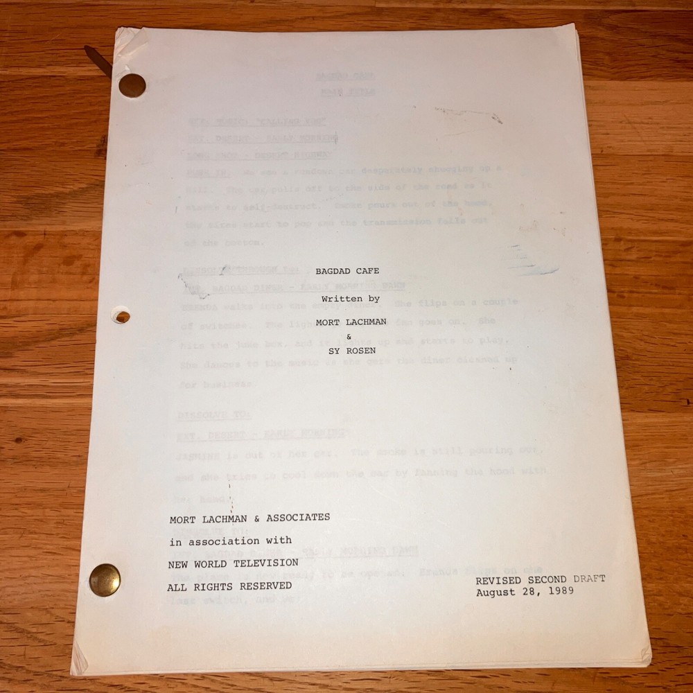 BAGDAD CAFE ('90) 9-Script Sandy Krinkski Story Editor Archive w/NOTES + COA!