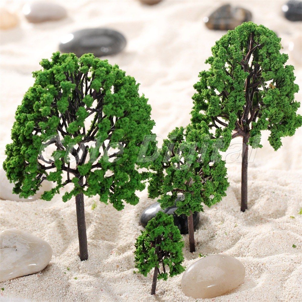 11pcs O Scale 1:50 Assorted Trees Model Train Garden Park Scenery Layout Diorama