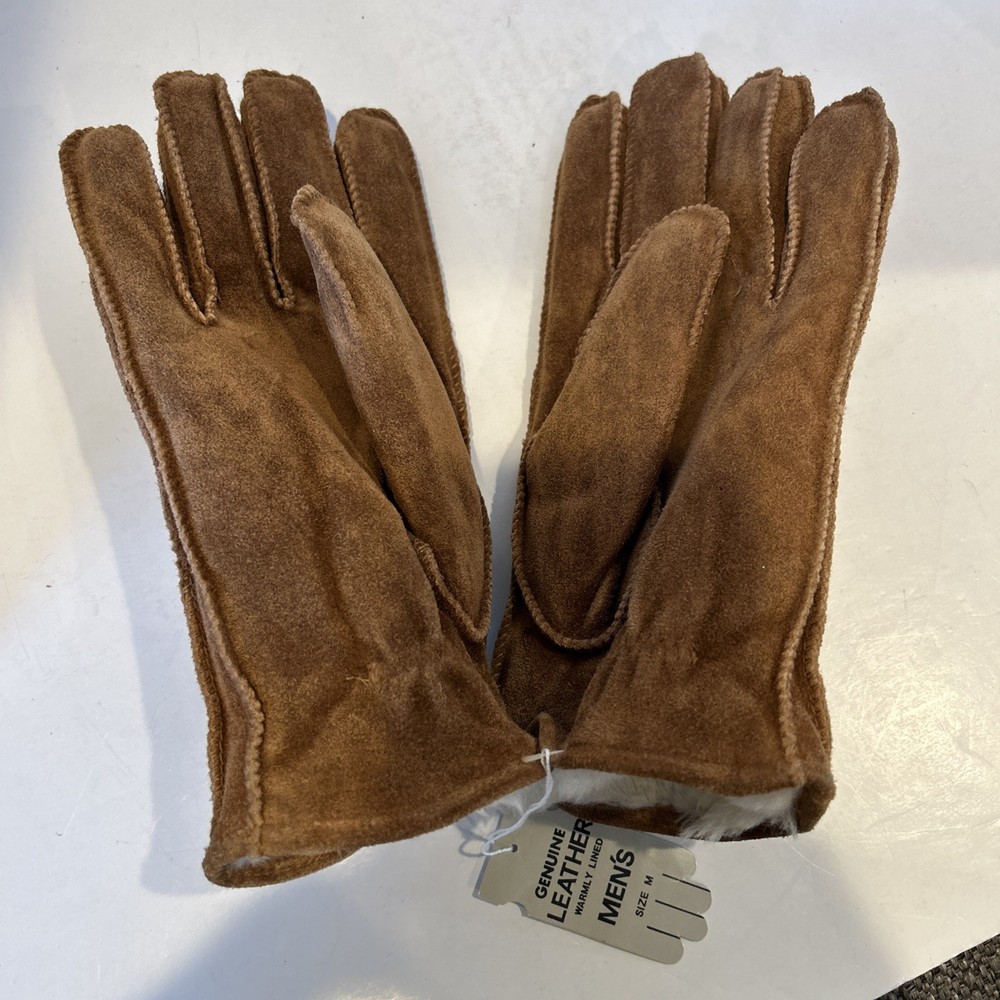 NWT Michael Richards Medium Winter Cowhide Leather Gloves