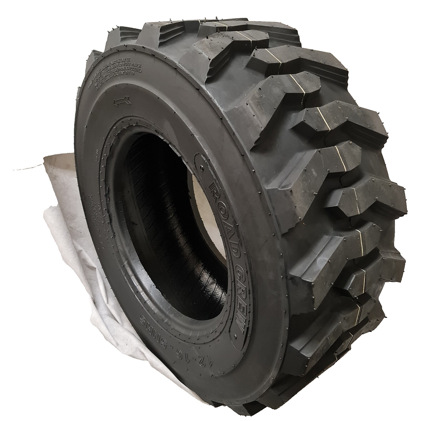 12-16.5, 12x16.5 ROAD CREW NHS 14 PLY SKID STEER TIRES FOR BOBCAT DEEPER TREAD