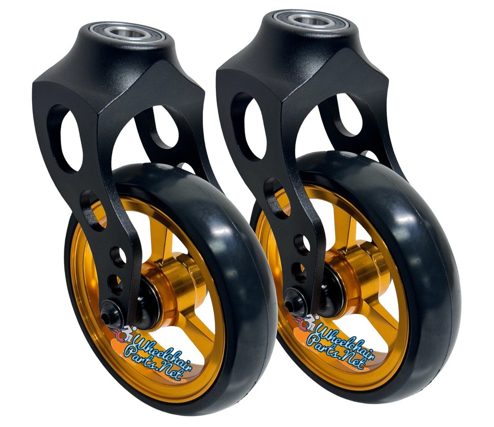 4" x 1" Caster Fork Assemblies