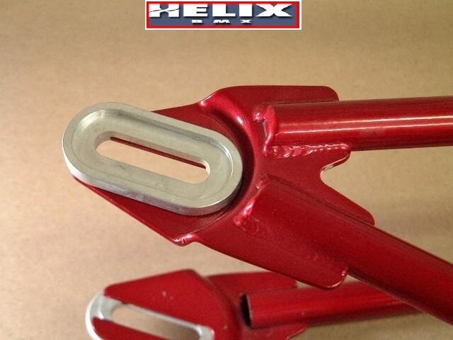 HELIX BMX DROPOUT SAVERS -Fits CRO-MO STEEL BMX & FIXED GEAR Frame w/ 3/8" Axles