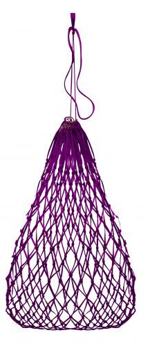 BLUE GREEN PINK PURPLE RED Knotted Rope Slow Feed Hay Net Bag Draw String 24801