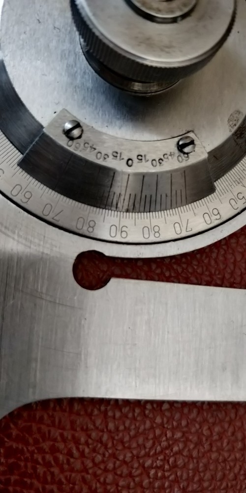 Vintage Machinist Universal Bevel Protractor with 8" Blade