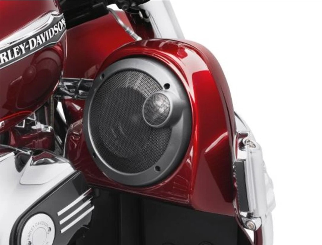 2 x OEM Harley-Davidson 6.5" Boom Audio Stage 2 Speakers For Touring Bikes