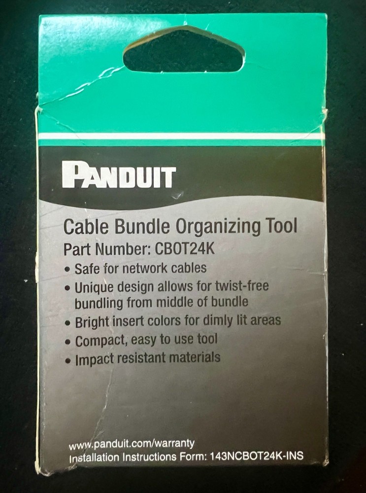 Cable Comb Organizer Puck, Dressing Cat5, Cat5e, Cat6, Cat6A Cables Data Cabling