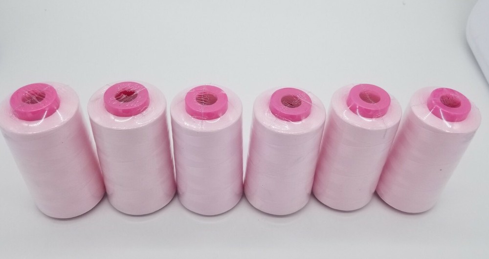 6 Big Spools PINK (A121) High Quality Multi Purpose Sewing Threads T27 S/2