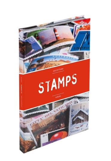 Stamp Collection Stockbook Album 9x12 32 Black Page Collector Gift A4 Lighthouse