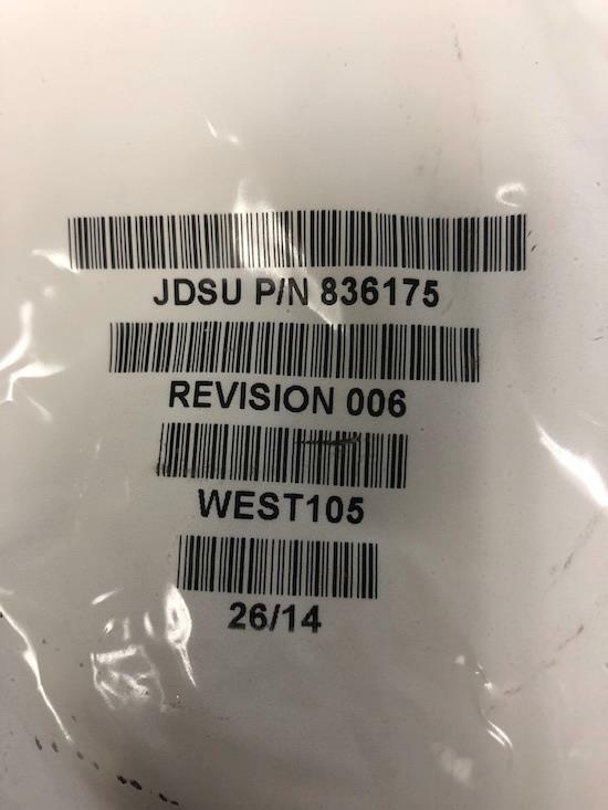 JDSU 836175 REV 006 TEST CABLE
