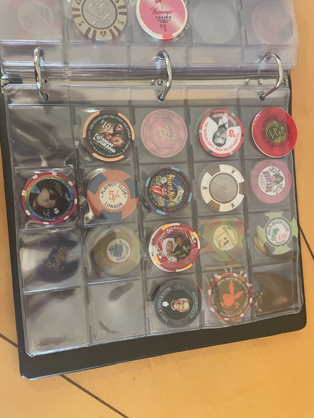 A booklet of Casino Chips