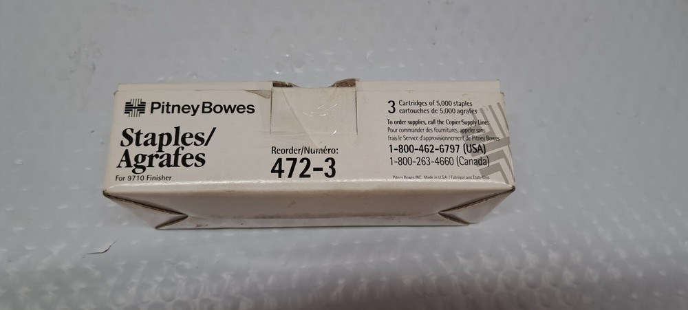 PITNEY BOWES 472-3 STAPLES 5000 COUNT
