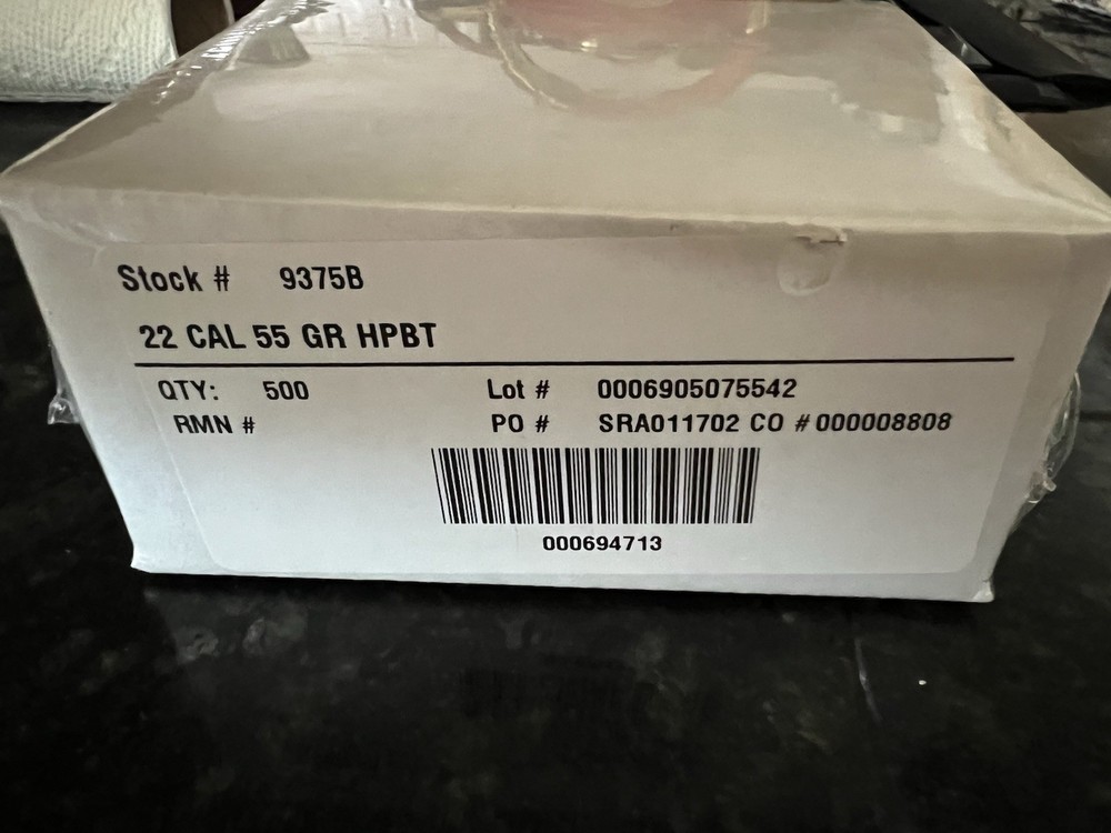 .22 CAL. 55 GR.  HPBT