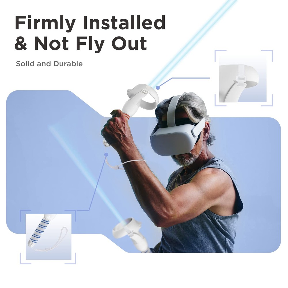 Handle Attachments Compatible with Oculus Quest 2 Controller Accessories, VR ...