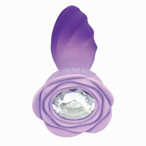 Goddess Remote Controlled Rotating Jewel Butt Plug - Purple