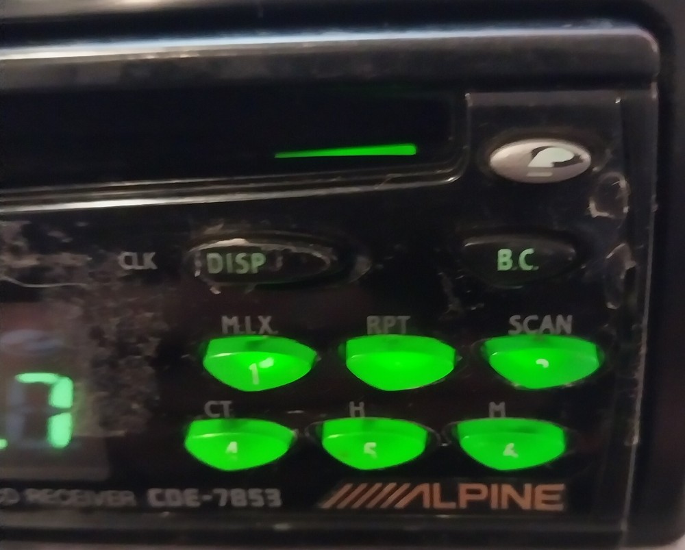 Alpine CDE-7853 faceplate Only (Used).
