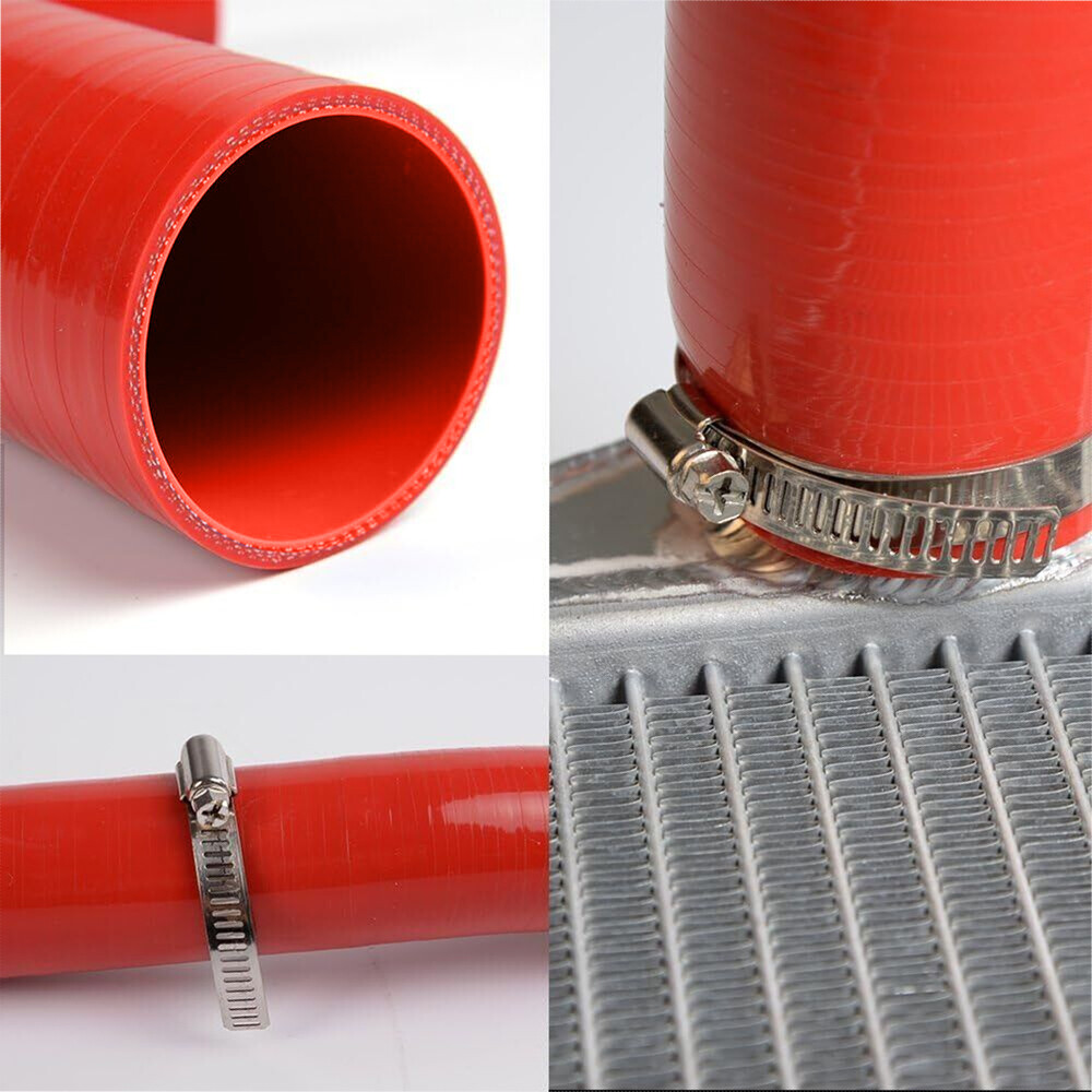 Red Silicone Radiator Hose Kit For Honda Civic 1.6L SOHC D15 D16 EG EK 1992-2000