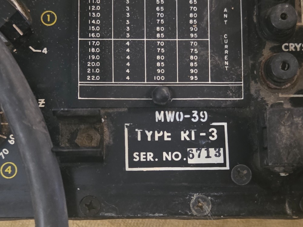 Type RT-3 Radio Transmitter MWO-39