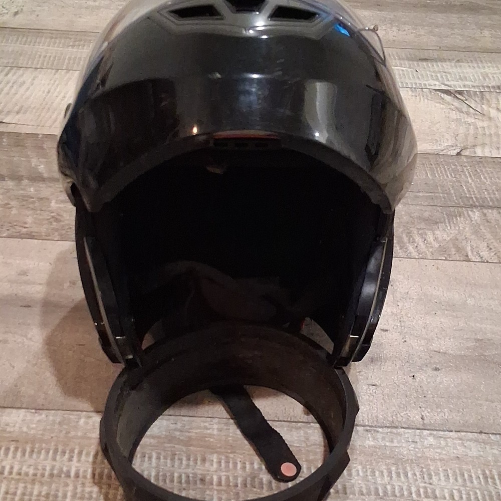 A Bilt Helmit. Has A Fully raisable Front Mask And Face Shield.