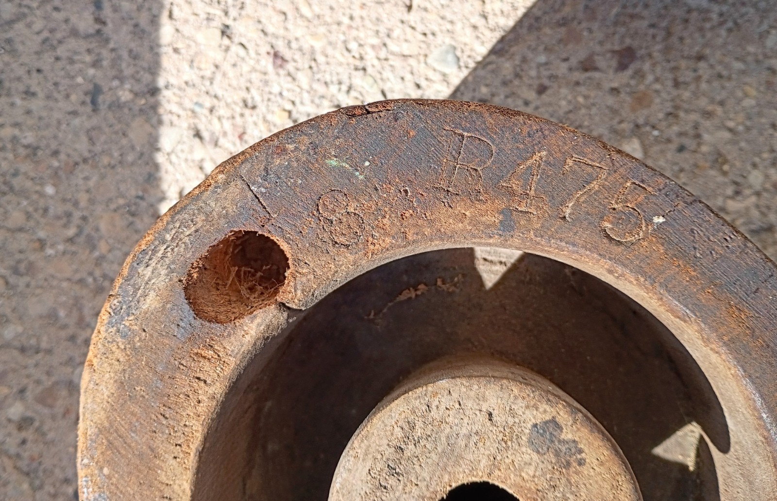 Antique Primitive Amish Solid Wood Millinery Block Dome 2 Piece Hat Form R475