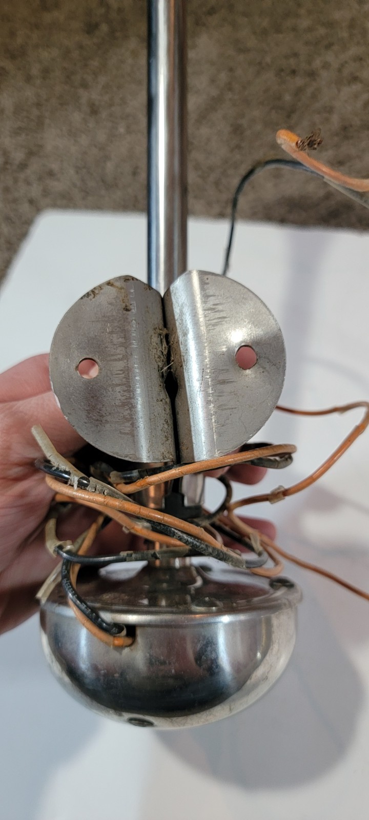 Vintage 13" Stainless Steel Single Trumpet Marine Horn 12V Made In Japan