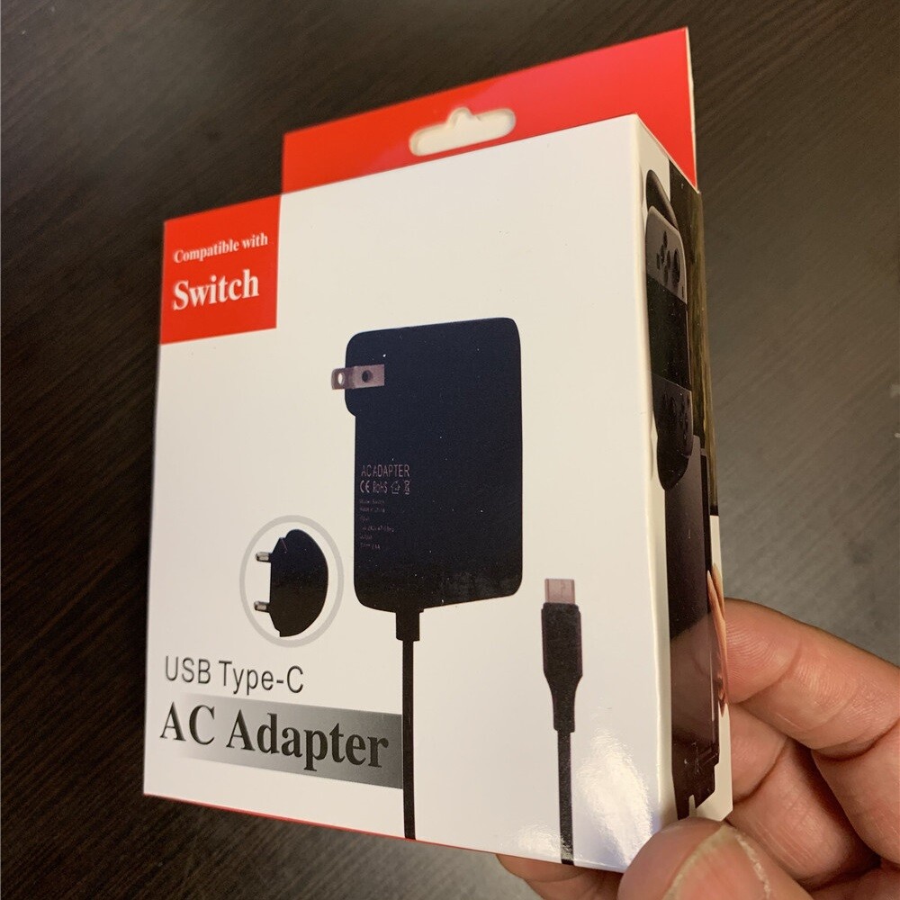 AC Adapter Power Supply for Nintendo Switch Wall & Travel Charger Plug Cord US