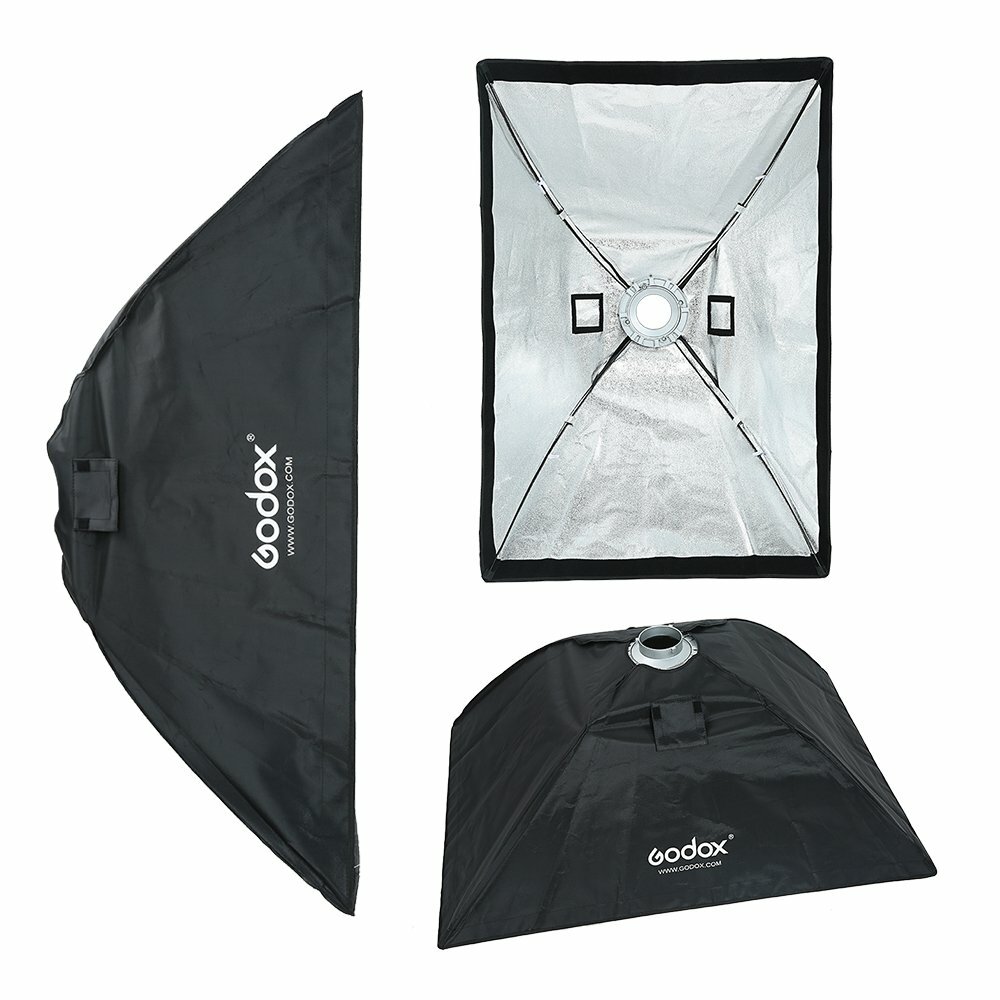 Godox 60x90cm Bowens Mount Grid Softbox for Studio Strobe Head Monolight Flash