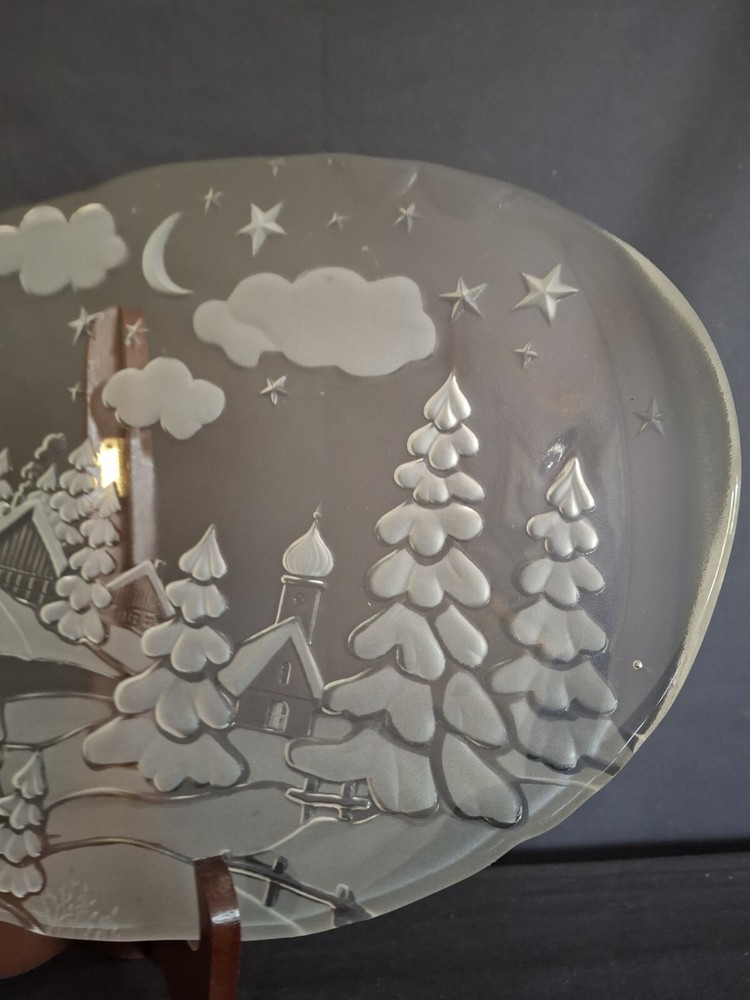 Studio Nova Winter Wonderland 17" Oval Canape Serving Tray