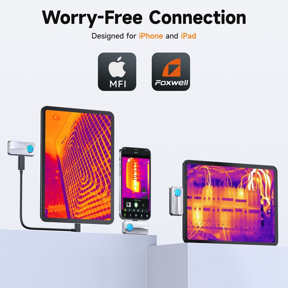 RT100 Thermal Imaging Camera Infrared Thermal Camera for IOS IPhone & PC