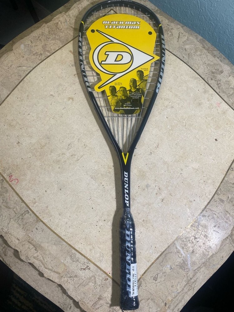Dunlop Black Max Titanium HL Squash Racket
