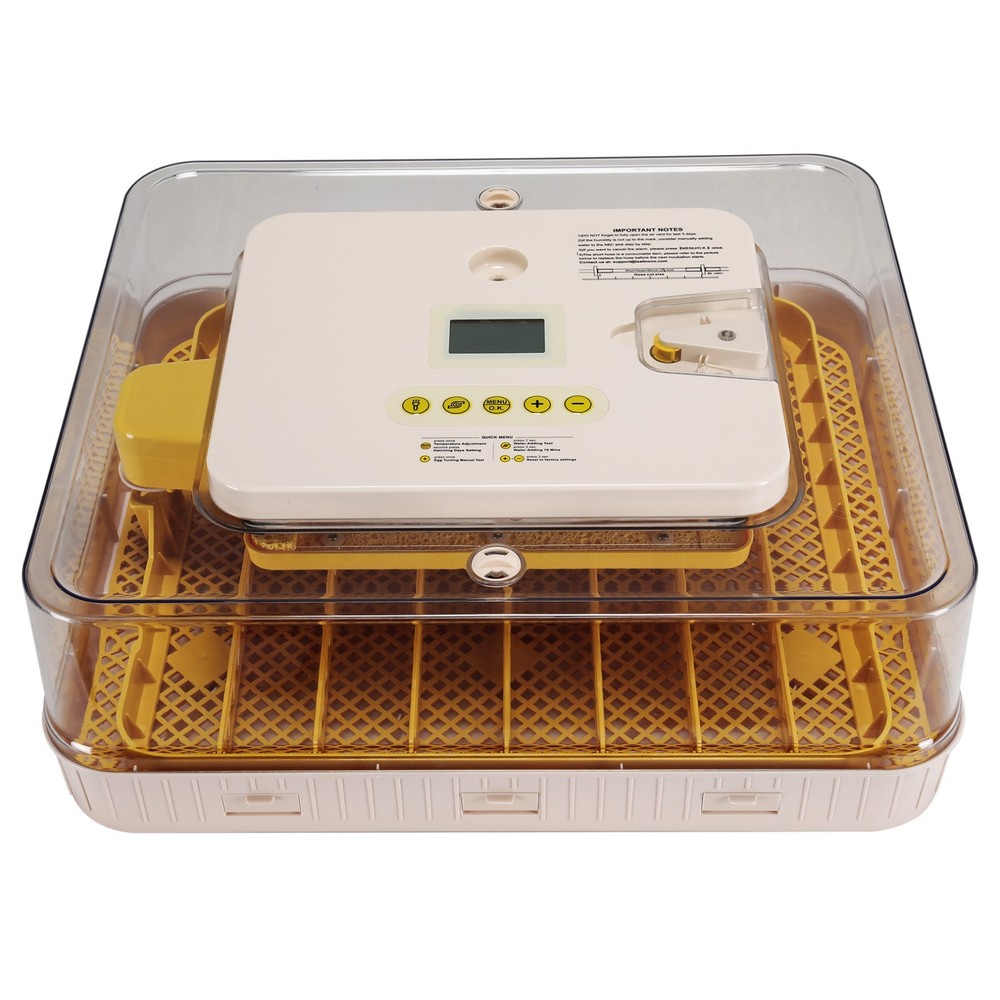 56/70 Eggs Incubator Digital Clear Poultry Hatching Machine Automatic Egg Turnin