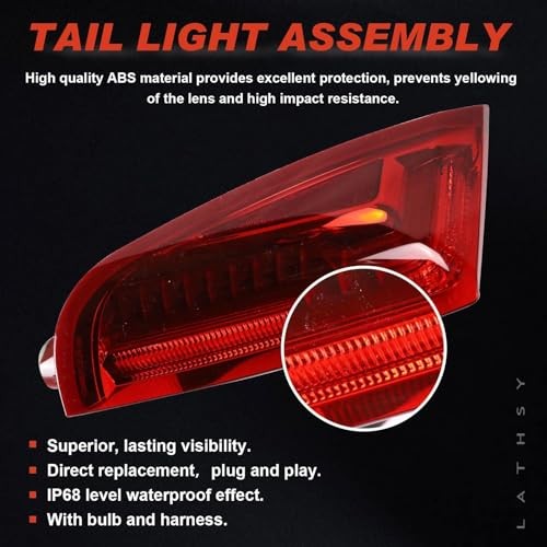 Tail Light Compatible With 2013-2017 Cadillac XTS LED Rear Left Driver Side