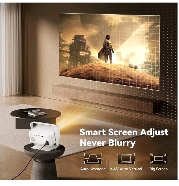 Aubor Mentech Projector with WiFi and Bluetooth
