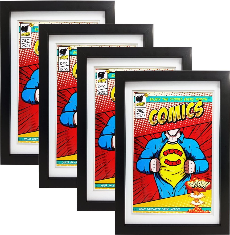 Memory Keeper Comic Book Frame,4 Pack,Ultraviolet UV Protection, Fits Current