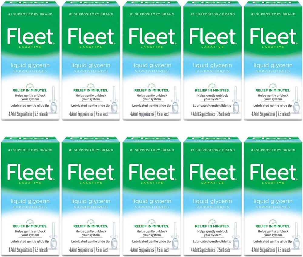 Unflavored Glycerin Suppositories (40 Count)