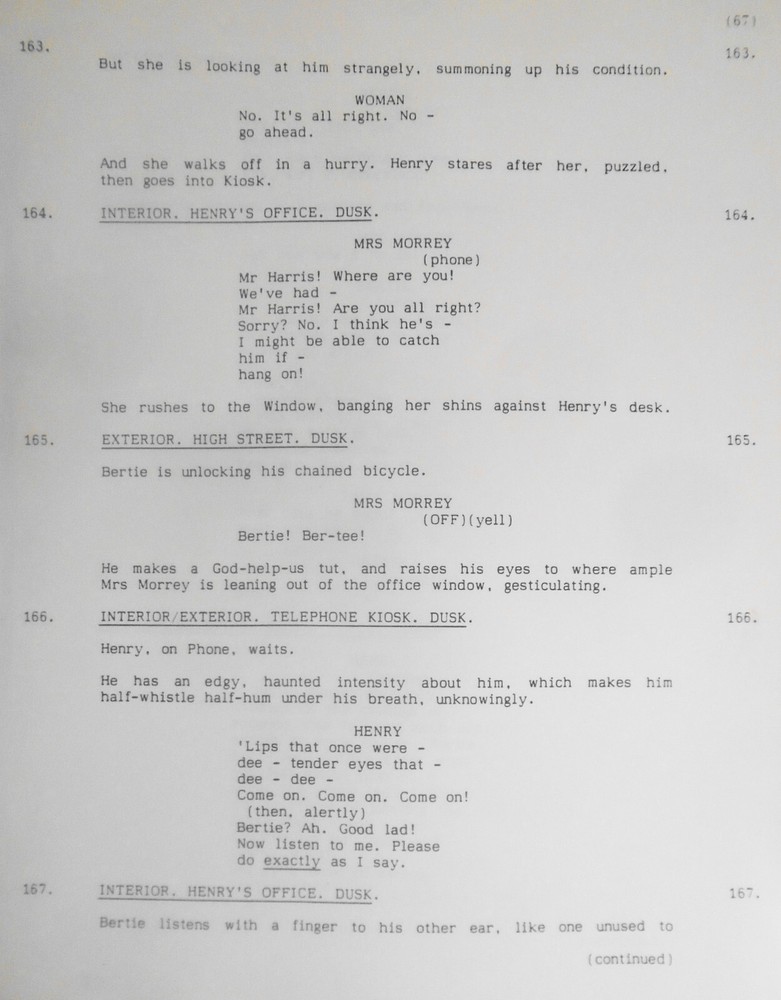 Dennis Potter : Midnight Movie - Original Screenplay - unpublished script