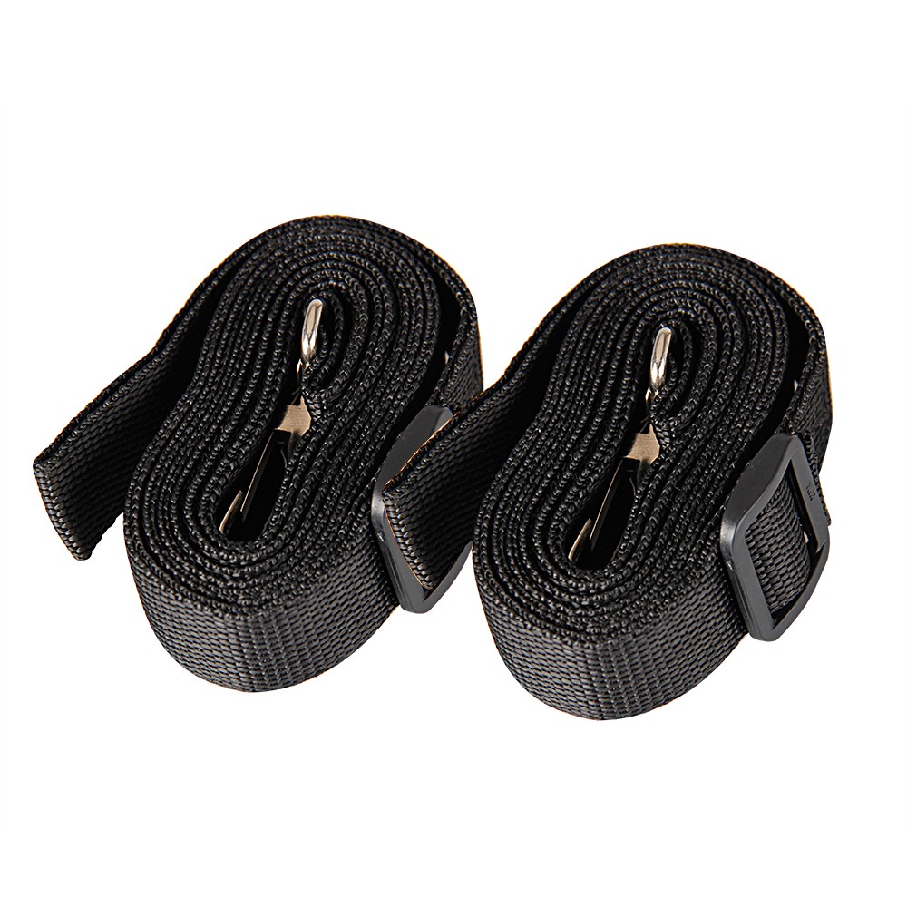 2 Pcs Adjustable Bimini Top Tie Down Webbing Straps with loop Snap hooks