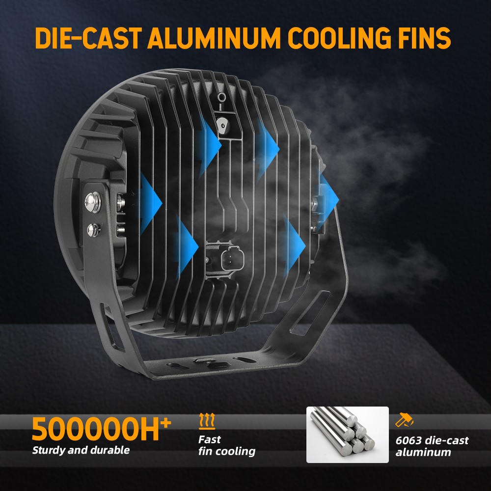 Auxbeam 360-PRO Series 9 Inch Round Off Road Lights 600W LED Driving Lights Pods