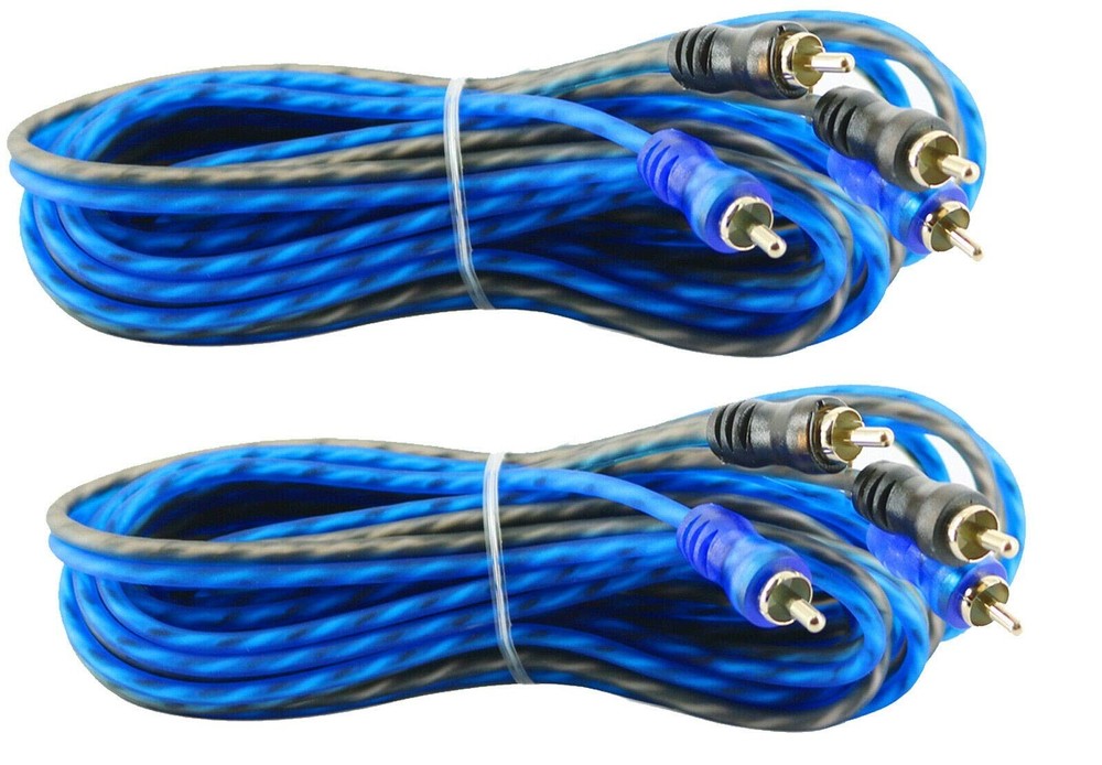 Memphis Audio EQL7 EQ + 3 Pcs Audiobank LRC-17FT RCA Cables Bundle